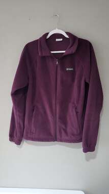 Columbia Women's Benton Springs Full Zip Fleece Jacket, Purple, XL